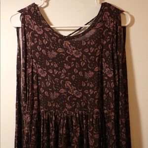 Bell Sleeve/ Cold Shoulder floral top